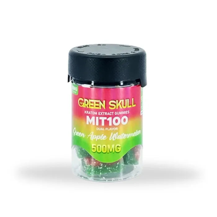 GREEN SKULL KRATOM EXTRACT GUMMIES 500MG 5PC