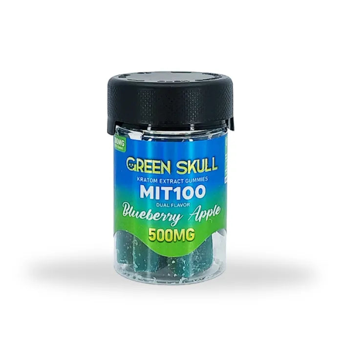 GREEN SKULL KRATOM EXTRACT GUMMIES 500MG 5PC