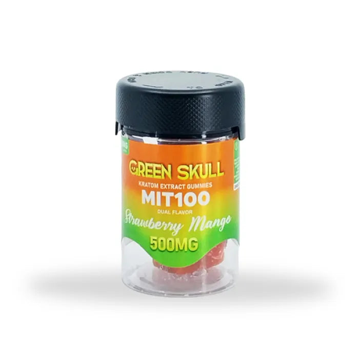 GREEN SKULL KRATOM EXTRACT GUMMIES 500MG 5PC