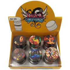 GRINDER 2" RASTA MAN CC DIAMOND TEETH 4PC 6CT 52-25