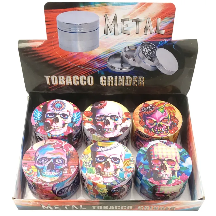 GRINDER 2.5" CANDY SKULL DESIGN 63-1 GT