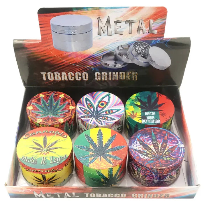 GRINDER 2.5" LEAF VIBRANT DESIGN 63-2 MY