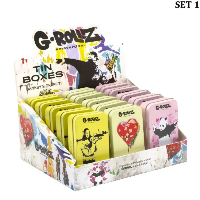 GROLLZ TIN STORAGE BOX BG3351 - MEDIUM (11.5x6.5x2.3)