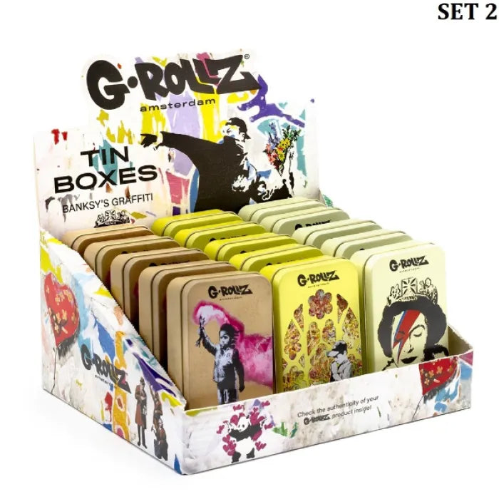 GROLLZ TIN STORAGE BOX BG3351 - MEDIUM (11.5x6.5x2.3)