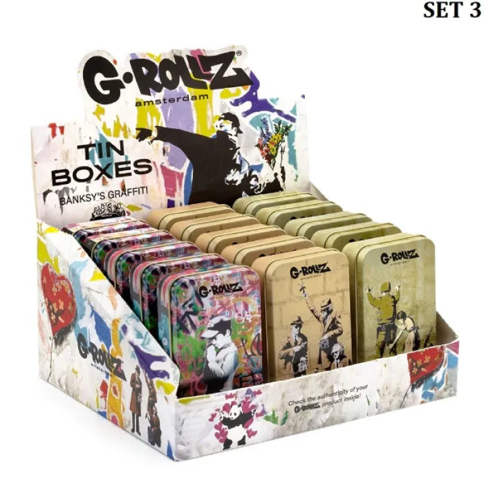 GROLLZ TIN STORAGE BOX BG3351 - MEDIUM (11.5x6.5x2.3)