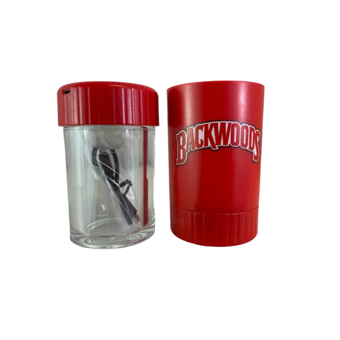 GLOW JAR WITH GRINDER - BACKWOODS