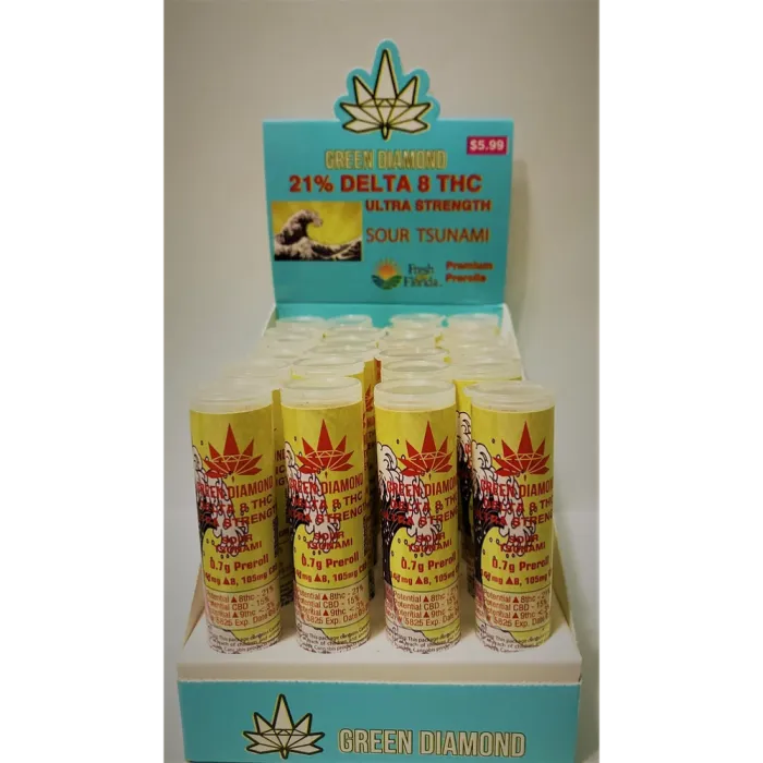 GREEN DIAMOND D8 THC PRE ROLL