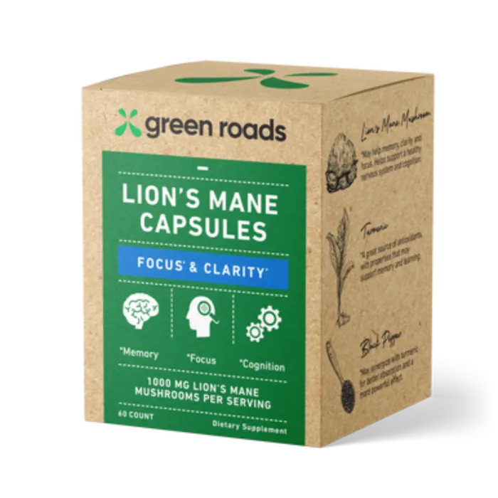 GREEN ROADS LIONS MANE CAPS - FOCUS & CLARITY