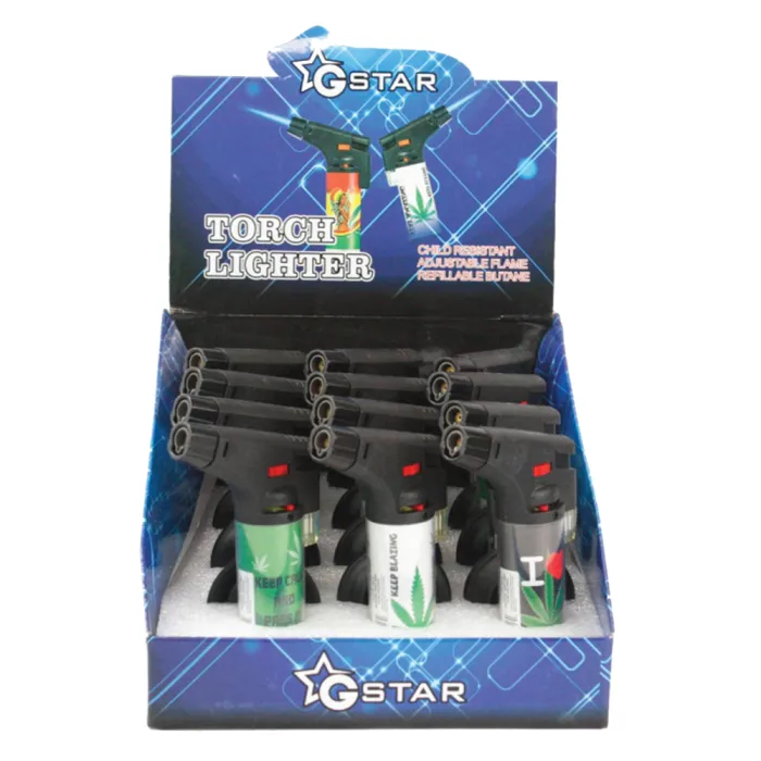 GSTAR TABLE TORCH 50018-2 BLACK LEAF