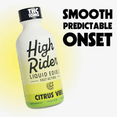 HIGH RIDER THC LIQUID EDIBLE 10MG 12CT - CITRUS VIBE