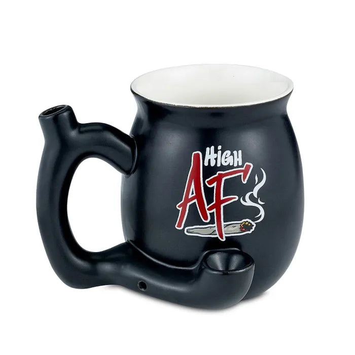 HIGH AF MATTE BLACK MUG