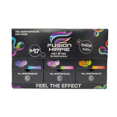 FUSION HIPPIE HIT N' GO DISPOSABLE THCP THCA 1G 30CT DISPLAY