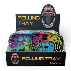 IDGAF ROLLING METAL TRAY W/LID - MEDIUM A MTL300