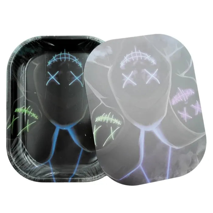 IDGAF ROLLING METAL TRAY W/LID - SMALL A STL300