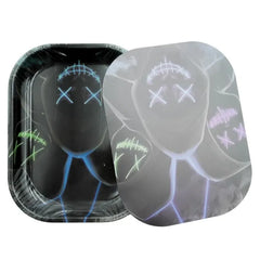 IDGAF ROLLING METAL TRAY W/LID - SMALL A STL300