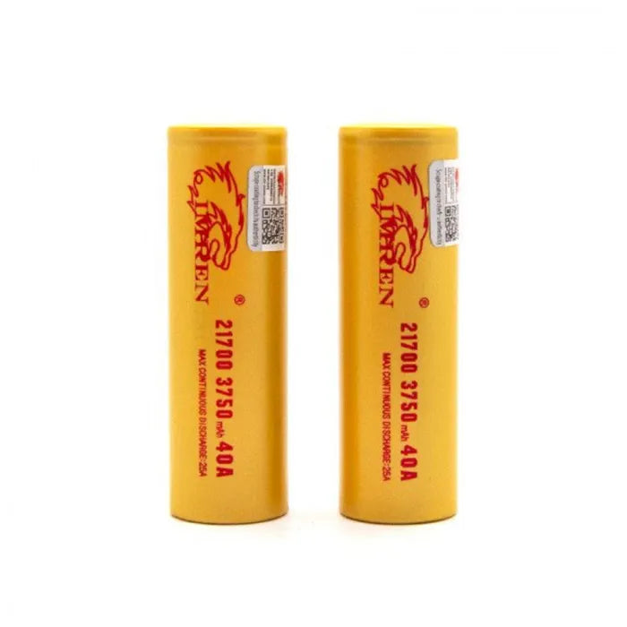IMREN GOLD 21700 3750MAH 40A 2PK