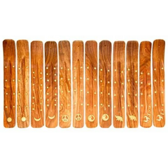 INCENSE ASH CATCHER 10" R-131 - ASSORTED BRASS INLAY
