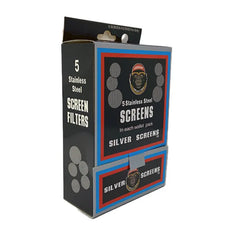 IDGAF PIPE SCREEN SCN-G1000 STAINLESS STEEL 5PK - SILVER