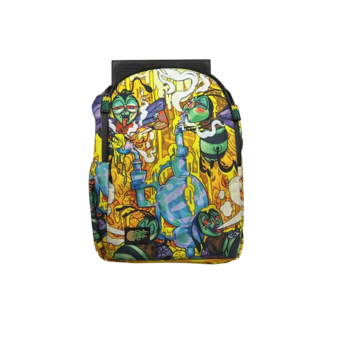 JUNGLE HIVE SMELL PROOF BACKPACK - BEE WATERPIPE
