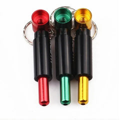 BOBTR METAL PIPE KEY CHAIN BATTERY - ASSORTED COLORS SCP22003