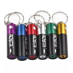 BOBTR METAL PIPE KEY CHAIN BATTERY - ASSORTED COLORS SCP22003