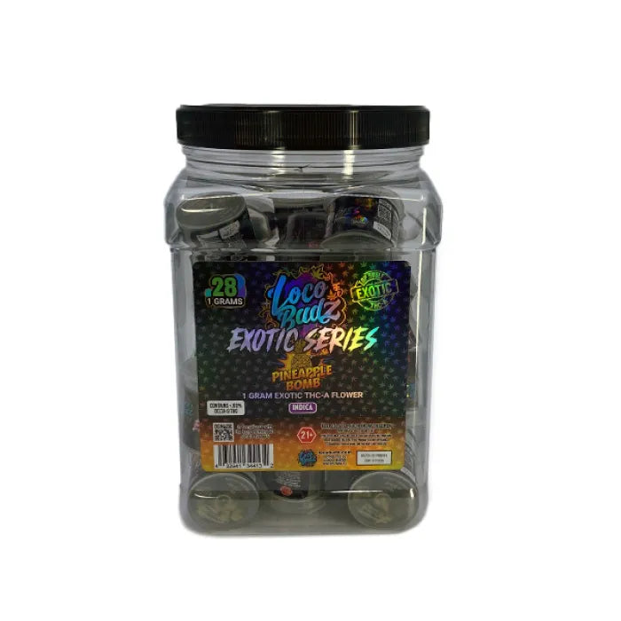 LOCO BUDZ EXOTIC SERIES FLOWERS THCP 1G 28CT
