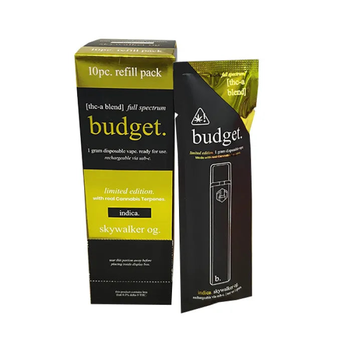 BUDGET LE REFILL THCA DISPOSABLE 1G 10CT