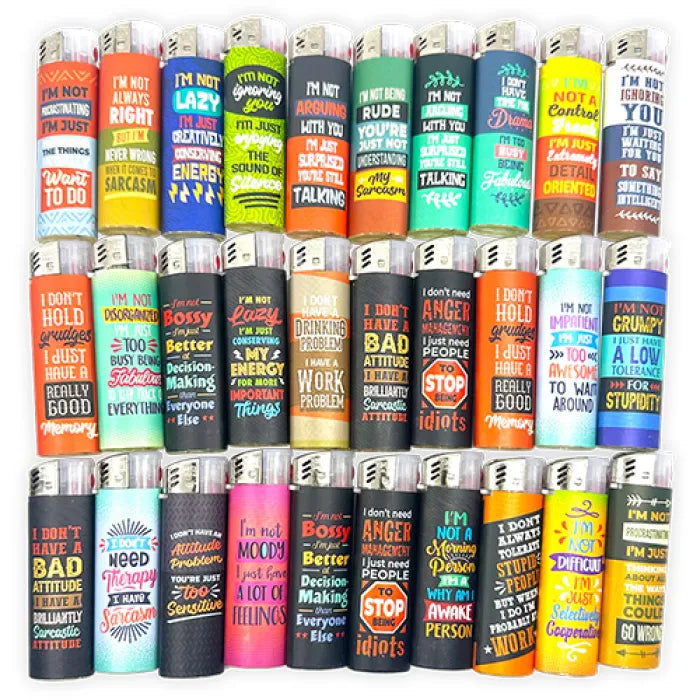 SMOKEZILLA LIGHTER 024333 SARCASTIC - ASSORTED