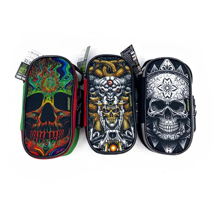 SMOKEZILLA PRINTED THIN LOCKING BAG 23823 - ASSORTED