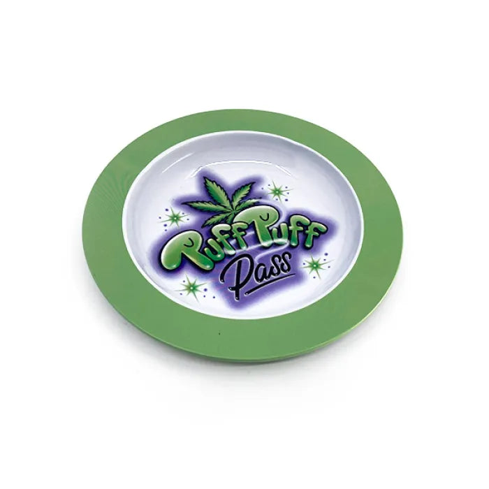 MAGNETIC 3D LID ROUND ASHTRAY - PUFF PUFF PASS TAT16