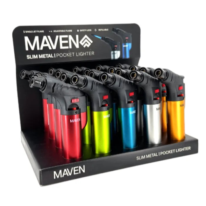 MAVEN SLIM METAL TORCH 98-1149M - ASSORTED