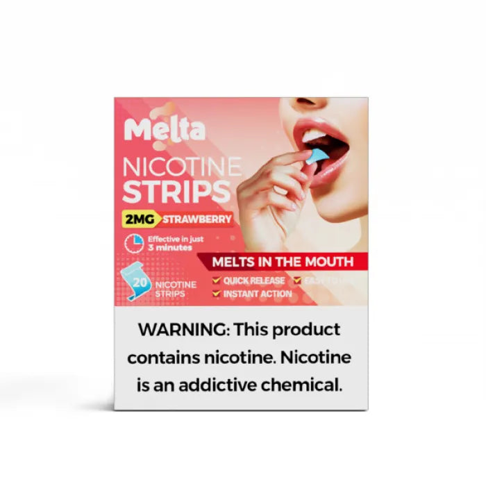 MELTA NICOTINE STRIPS 2MG 20PC 5CT