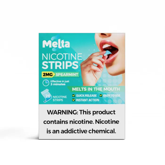 MELTA NICOTINE STRIPS 2MG 20PC 5CT