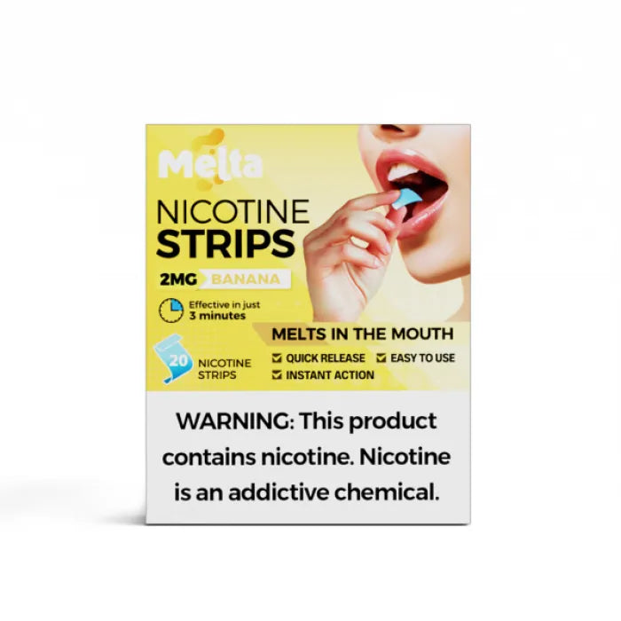 MELTA NICOTINE STRIPS 2MG 20PC 5CT