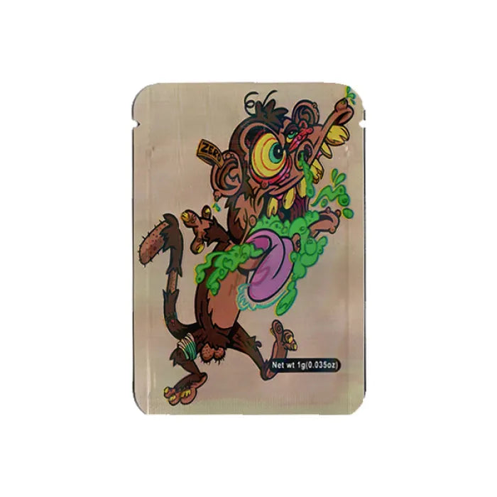SMOKE PROOF BAGS MYB 1GM - CRAZY MONKEY
