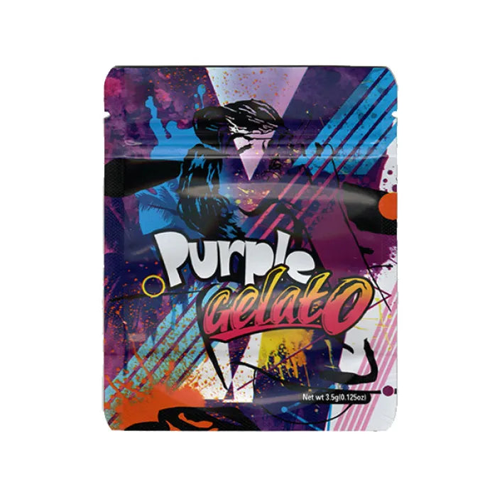 SMOKE PROOF BAGS MYB 3.5GM - PURPLE GELATO