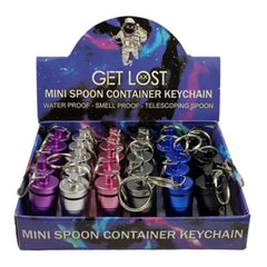 GET LOST MINI GLASS SPOON JAR - ASSORTED