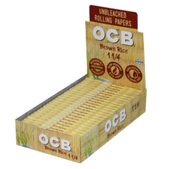 OCB BROWN RICE ROLLING PAPER 1 1/4