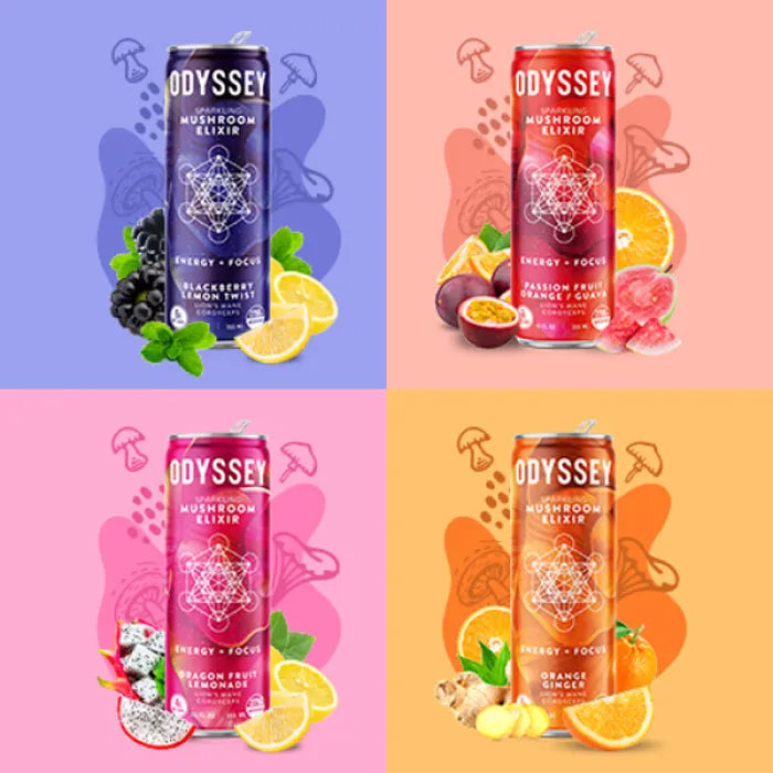 ODYSSEY MUSHROOM ELIXIR SELTZER 12oz