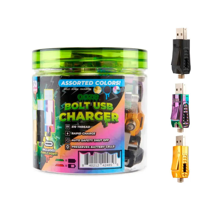 OOZE BOLT SMART USB CHARGER - ASSORTED COLOR OOZ-1381