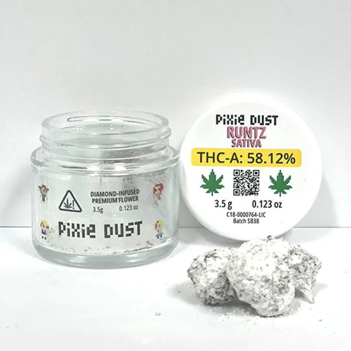 PIXIE DUST FLOWERS DIAMOND INFUSED THCA 3.5G