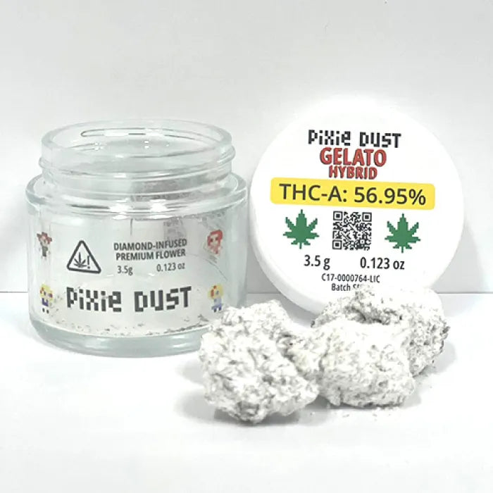 PIXIE DUST FLOWERS DIAMOND INFUSED THCA 3.5G