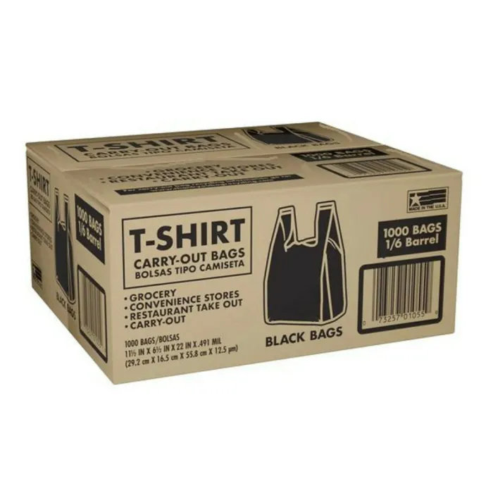 PLASTIC THANK YOU T-SHIRT BAGS 1/6