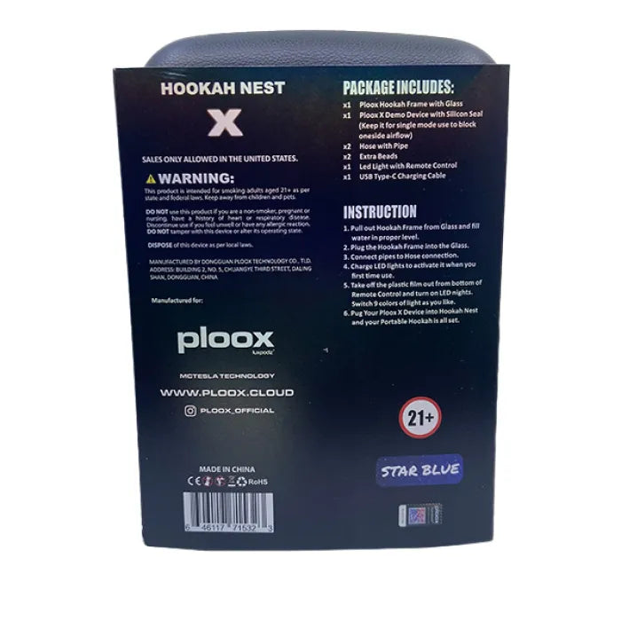 PLOOX HOOKAH NEST X PORTABLE KIT