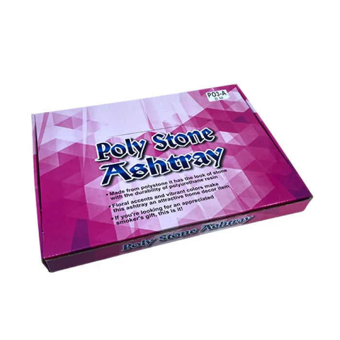 POLY STONE ASHTRAY ASSORTED