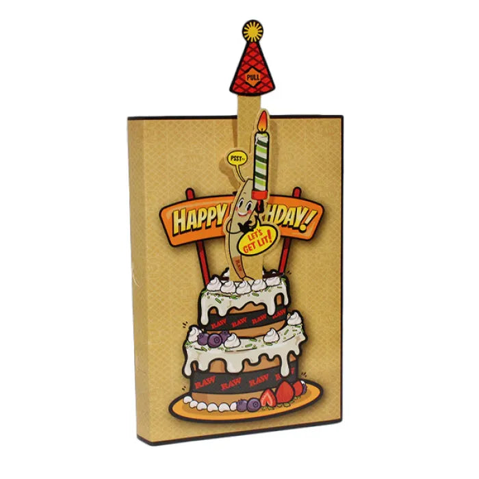 RAW POP UP BIRTHDAY CARD