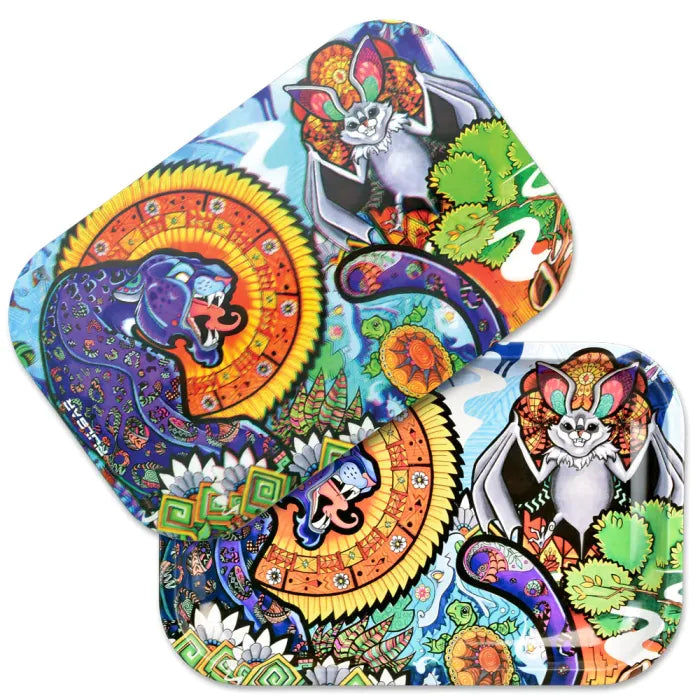 PULSAR METAL TRAY W/LID - PSYCHEDELIC JUNGLE