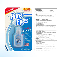PURE EYES STERILE EYE DROPS 7ML
