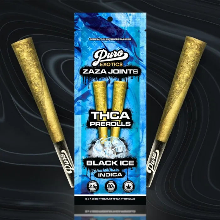 PURO EXOTICS ZAZA THCA PREROLLS 2.5G