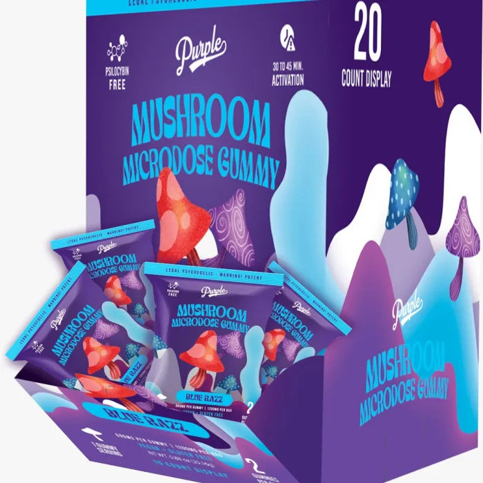 PURPLE AMANITA MUSHROOM ENHANCED 1200MG GUMMY 2PC